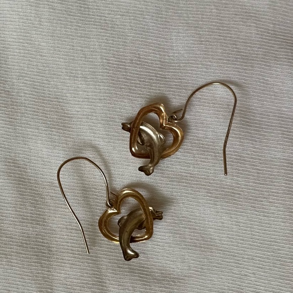 Like new real gold and silver earrings - Picture 4 of 5